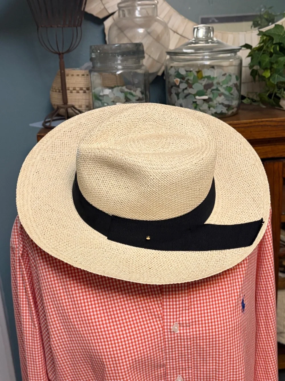 NWOT Cuyana Panama Ecuador Straw Hat size 59 - Large, XL Never Used ?Packable?